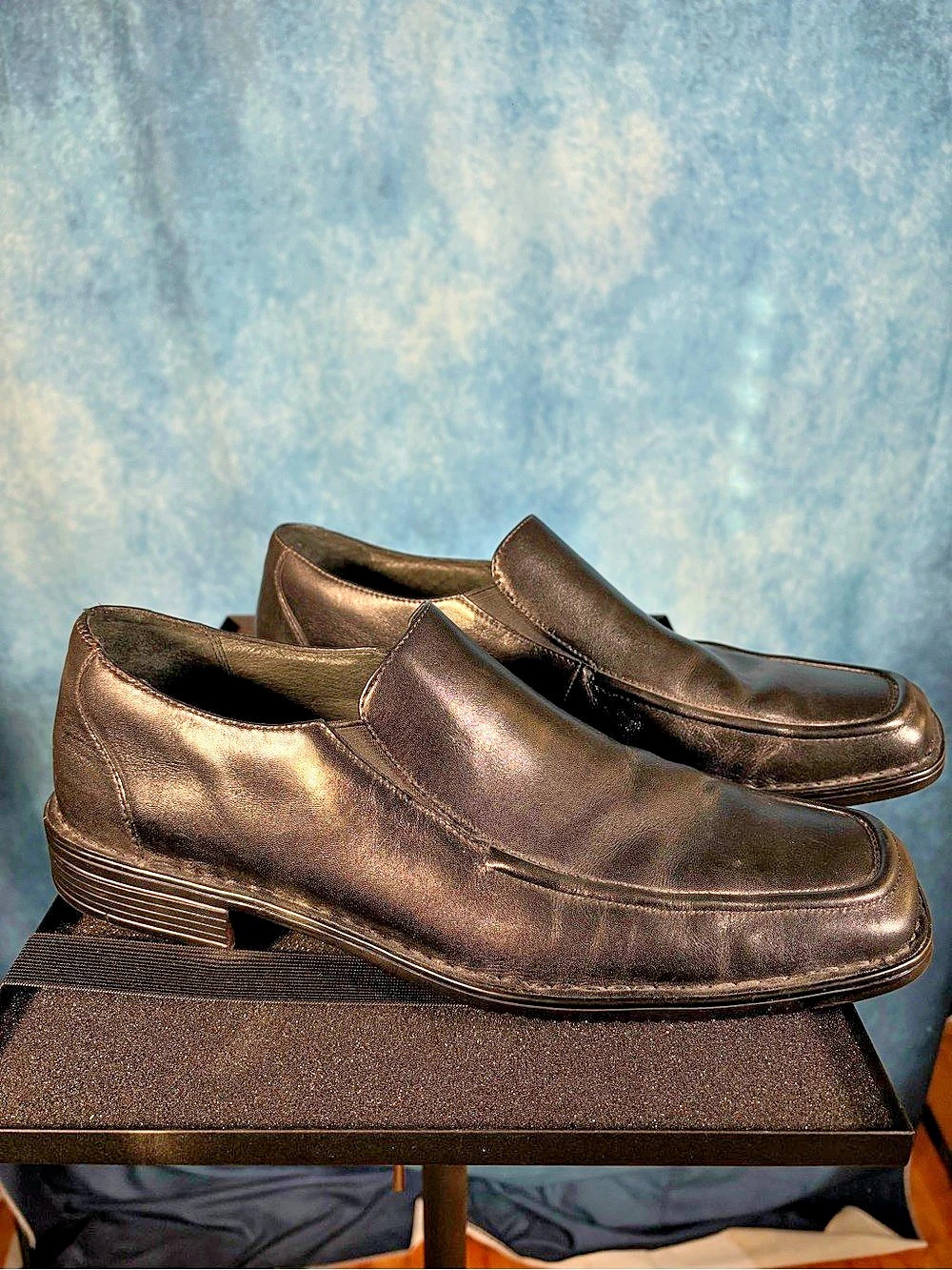 Rockport Pamevil Men's Black Leather Loafers US 12